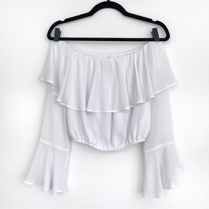 SHOW ME YOUR MUMU - Love Spell Top in White - Size XS